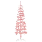 Vidaxl Slim Artificial Half Christmas Tree With Stand Pink 5 Ft. Fixed Price $30.62.