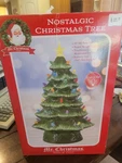 Mr. Christmas 16 Nostalgic Tree Green Ceramic Multicolor Lights. Fixed Price $35.00.