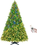 Rotating Prelit Artificial Christmas Tree With 8 Lighting Modes, Timer & Remote. Fixed Price $201.99.
