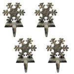 Medoore 4 Pieces Snowflake Christmas Stocking Holder Hooks Skid Man.... Fixed Price $36.09.