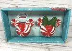 Disney Mickey Minnie Mouse Salt & Shakers Peppermint Christmas Red. Fixed Price $32.89.