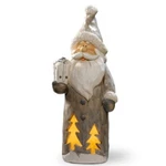 National Tree 17.25" White And Black Led Lighted Santa Christmas Tabletop (5-2). Fixed Price $40.31.