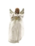 Ksa 10" Lighted Seasons Of Elegnace Angel Christmas Tree Topper - Clear Lights. Fixed Price $42.99.
