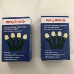 2X Merry Bright 15 Ct Battery Operated Led Lights Warm White Craft Christmas. Fixed Price $9.99.