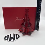 Baccarat Christmas Tree Firgurine Red Crystal New Box 2811542. Fixed Price $369.99.