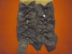 12PK Burlap & Gold Glitter Bows Jaclyn Smith Holiday Christmas Winter Woodland. Fixed Price $15.98.
