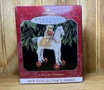 Hallmark Keepsake Ornament Pony For Christmas 1998 First In Series With Box. Fixed Price $6.00.