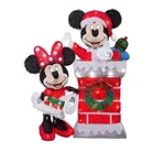 Gemmy Mickey And Minnie 3.87FT Lighted Tinsel Yard Sculpture With 90 Led Lights. Fixed Price $339.99.