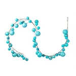 Vickerman Traditional Plastic Branched Ball Ornament Garland In Baby Blue. Fixed Price $116.78.