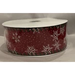 Vtg Kurt Adler Snowflake Ribbon, 2.5" X 10 Yds Green Red White Wire Edge New. Fixed Price $14.99.