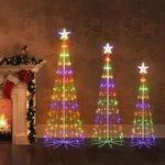 5/6/7.5FT Led Outdoor Christmas Tree Lights,outside Lighted Cone Xmas Decor Yard. Fixed Price $35.99.