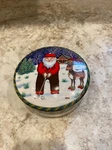 Mikasa Santa Putt Christmas Golfer & Reindeer Candy Trinket Box. Fixed Price $11.00.