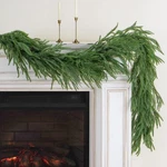 9FT Artificial Norfolk Pine Garland, Realistic Christmas Greenery For.... Fixed Price $41.55.