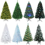 Christmas Tree Artificial / With Lights Pre Lit Fiber Optic Pine Cone Snow. Fixed Price $66.23.
