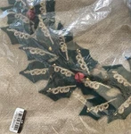 Pottery Barn Embellished Wreath 20" Pillow Cover - Flax Christmas New. Fixed Price $29.24.