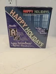 Sienna Colors Of Christmas Happy Holidays Lights Banner Broadway With Animation. Fixed Price $30.00.