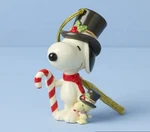 Lenox 2025 Peanuts Snoopy & Woodstock Ornament Candy Cane Top Hat New In Box. Fixed Price $42.31.