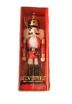 Vintage 1991 Silvestri Wooden Christmas Nutcracker 9.5" Box. Fixed Price $19.99.