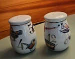 12 Days Of Christmas Salt & Pepper Shakers Better Homes Gardens Gold Porcelain. Fixed Price $7.21.