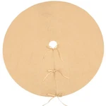 48 Inch Large Burlap Christmas Tree Skirt Decor Natural Beige Plain Round Xma.... Fixed Price $44.31.