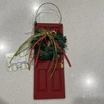 Raz Imports Christmas Ornament Red Door Wreath By Carol King & Paula Buttel Nwt. Fixed Price $15.99.