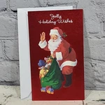 American Greetings Christmas Card Jolly Holiday Santa Claus Gift Holder. Fixed Price $5.99.