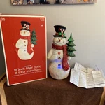 Target 18" Led Fiber Optic Snowman Indoor 2008 Complete With Box. Fixed Price $64.99.