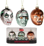 Archie Mcphee Set Of 3 Monsters Blown Glass One-size, Skeleton Color. Fixed Price $57.36.