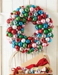 19.5" Vintage Ornament And Tinsel Wreath Christmas New Raz Imports W4332715. Fixed Price $139.95.