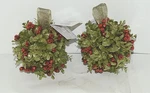 Ganz Kissing Krystals KK15 Mistletoe Ball Ornament Set Of 2. Fixed Price $21.99.