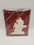 Lenox Xmas Skating Snowman Ornament Merrily Yours Personalized Blank 3.5". Fixed Price $11.99.