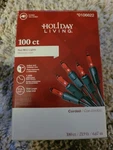 Holiday Living 100 Count Mini Red Christmas Lights Indoor Outdoor New. Fixed Price $7.00.