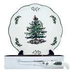 Spode Christmas Tree Porcelain 9 Cheese Trivet Dish & Knife New. Fixed Price $19.80.
