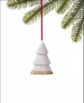 Holiday Lane Midnight Blue White And Gold-tone Porcelain Christmas Tree Ornament. Fixed Price $14.99.