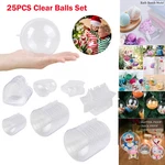 25PCS Christmas Balls Ornaments Plastic Fillable Clear Diy Hanging. Fixed Price $13.86.