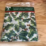 Christmas House - 52" X Vinyl Tablecloth With Flannel Backing Brand New. Fixed Price $11.75.