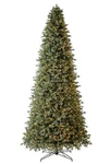 12 Ft. Elegant Twinkling Grand Fir Led Pre-lit Artificial Christmas Tree. Fixed Price $420.00.