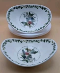 Rare Pair Of Portmeirion Holly And Ivy 7" Oval Scoop All Purpose Bowls Britain. Fixed Price $69.39.