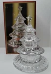 Crystal Glass Christmas Tree Candy Dish 3 Tiers 9" Holiday Traditions By Gorham. Fixed Price $60.00.