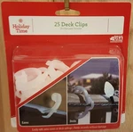 Holiday Living Large Deck/eaves Clips For Hanging Christmas Lights - 25 Count. Fixed Price $12.99.