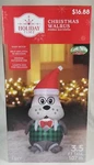 Holiday Time Christmas Walrus Inflatable Winter Yard Decoration Led 3.5 Ft. Fixed Price $27.97.