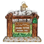 Old World Christmas Grand Teton National Park (36269) Glass Ornament W/box. Fixed Price $23.99.