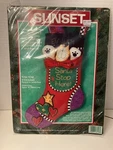 Vtg Sunset Tom-tom Stocking Kit #18116 Dimensions 1997 Nip. Fixed Price $19.95.