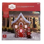 8.5' Gingerbread House Self Inflatable Lighted Yard Decor Christmas Holiday New. Fixed Price $84.15.