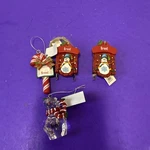 Ganz Personalized "brent" Red Sled, Snowman, Candy Cane Ornaments. Fixed Price $12.00.
