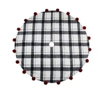 Holiday Time 48 Inch Plaid Black And White Christmas Tree Skirt New. Fixed Price $20.00.