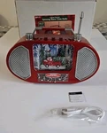 Gerson Lighted Musical Spinning Water Globe Radio 10.3" Christmas New. Fixed Price $70.00.