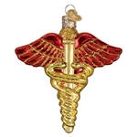 Old World Christmas Medical Symbol (36239) Glass Ornament W/ Owc Box. Fixed Price $17.59.