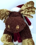 Adler Kurts Kuddlees 10" Christmas Moose W Stocking Cap & Scarf Plush. Fixed Price $16.99.