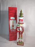 Kurt Adler 15-INCH Hollywood Collection Red And Green Tree Hat Nutcracker C7. Fixed Price $32.00.
